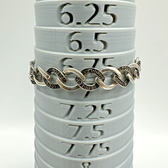 Vtg Alternating Sterling Silver & Marcasite Link Bracelet ~7” 15.7g 9mm Box Lock