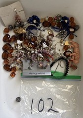 8.87 Lbs Bulk Craft Jewelry Lot Junk Repurpose Beads Wearable As Pictured As Is