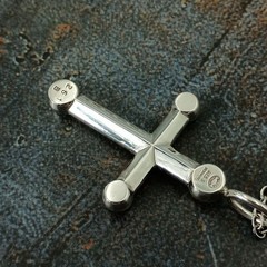 Georg Jensen Andreas Mikkelsen Cross Pendant Necklace 261B Silver 925 Vintage