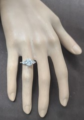 Vintage Platinum Engagement Ring 2.03CT.Natural Round Shape Diamond Circ 1950’s
