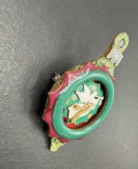 Lucinda Ornament Pin – Christmas Sparkle Angel Red Green