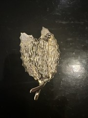 Vintage Sarah Coventry 1968 “Wooded Beauty” Leaf Brooch Vintage 1960’s Brooch