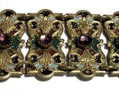 Antique Austro-Hungarian Jeweled Enamel Belt – Renaissance Revival 19thC