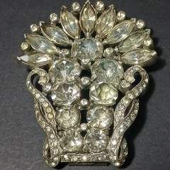 Pair Eisenberg Original Brooch Fur Clip (2) Large Vintage Jewelry Brooches