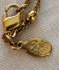 Vintage RARE HTF Retired Kirks Folly Angel Folly Dust Necklace/Pin w/Box 36″