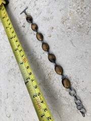 🐯🖤 ✨VINTAGE STERLING SILVER TIGER’S EYE OBSIDIAN Toggle Bracelet Set LOT ✨🖤🐯