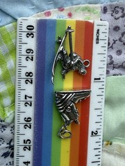 Vintage Sterling Silver Ski Skier Skiing Downhill Boot Charm 8g