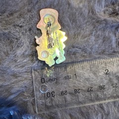 Little Drummer Boy Vintage Brooch Pin Christmas Jewelry Iridescent