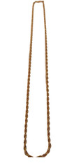 Gold Tone Snake Chain Necklace Womens 18″ Vintage 1990s Jewelry Classic Retro