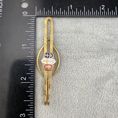 Vintage Tie Bar Gold Tone Religious Anchor Sacred Heart Cross Dad Gift