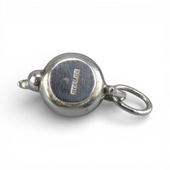 Vintage GRANDMA’S TEAPOT Charm for Bracelet STERLING SILVER Brown County NEW