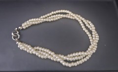 Vintage 3 Strand Seed Pearl Bracelet