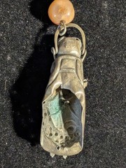 Antique Silver 800-900 Immortal Chinese Pendant!