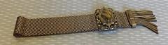 Victorian Revival Mesh Slide Tassel Fringe Bracelet Adjustable Clasp Fits All