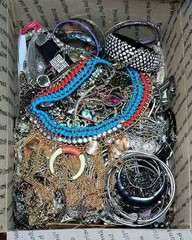 8 Pounds 4 Oz Old Jewelry Lot VTG To Now Junk, Wearable, Craft-Tangles Huge