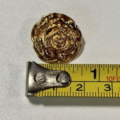 Vintage Mother’s Day Rose Pin Gold Tone Flower Gift Mom Holiday Special Occasion
