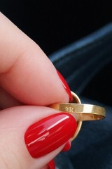 Vintage European Cameo Kt14 Gold Ring Size 6