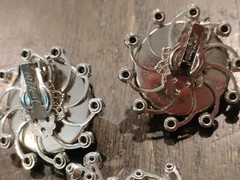 VINTAGE JUDY LEE BLUE RHINESTONE PIN & CLIP EARRINGS SET