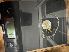 18″ Women’s Sterling Silver Gold Covered 1″ Articulated Fish Pendant Necklace