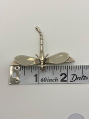 Detailed 3-D Sterling Silver 925 DRAGONFLY Brooch – Pendant Combination or Pin