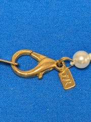 Vintage LR Lady Remington Signed White Knotted Pearl Strand Necklace 48” Long
