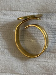 Vintage Snoppy On Surf Board Surfin Ring Adjustable Size EnamelCloissone Design