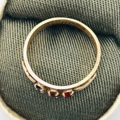 Vintage Soviet Gilding Ring Silver 875 Women’s Jewelry