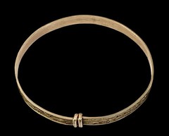 Antique Edwardian 10k GF Small/Child Adjustable Buckle Floral Engraved Bracelet