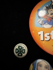 vintage button pin pinback lot Religious Four H Disneyland