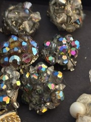 Vintage Clip On Earring Lot , All Wearable Lot #4 Sold As Is