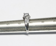 Sterling 1.50 CT TW CZ Engagement Wedding Ring – Size 6.75