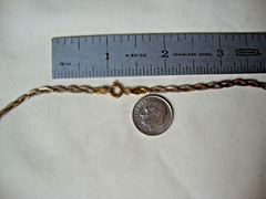 VINTAGE BRAIDED TRI-TONE FINE 0.5MM SNAKE STERLING SILVER STAMP ITALY 925 CHAIN