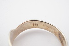 Vintage Sterling Silver 925 Ring Size 8.5 Textured P8