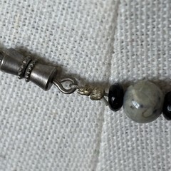 Vintage Semi-precious Natural Stone Necklace Barrel Clasp 24”