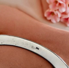 Sterling Silver 925 Cuff Bracelet Solid Smooth 24 grams