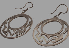 Beautiful Sterling Silver 9.25 Roud Drop Earrings Made in Mexico Original💕