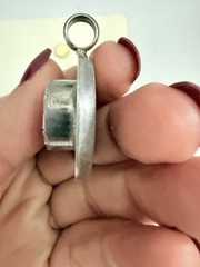 Vintage 925 Sterling Silver Huayruro Seed Pendant Good Luck Amulet