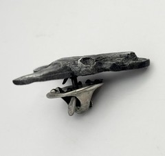 1992 Siskiyou Buffalo Skull Pin 1 Inch Pewter Metal Western