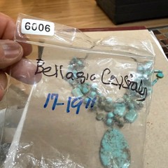 Vintage Bellagio Crystals Necklace Turquoise Multi-Strand Boho Chic 17-19 inches