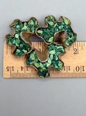 Edward Swoboda Vintage Jade Gemstone Brooch #935