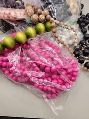 2 Lbs Vintage Colorful Plastic Lucite Beaded Necklaces Lot Costume Jewelry