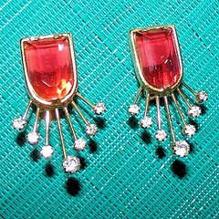 JAW DROPPING earrings signed HOBE with beautiful stones—OMG!!!
