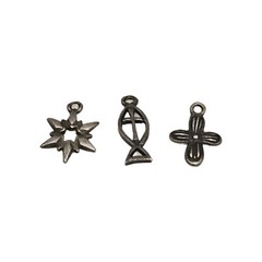 Vintage Sterling Silver 925 Charms Set (6 pcs) – Rare Collectible Lot W719