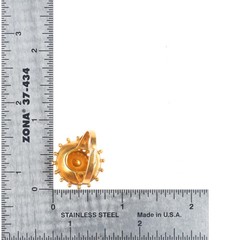 sz7.5 Antique 19k gold seed pearl ship’s wheel form nautical statement ring