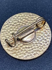 Vintage Col Druscie Cortina Italy Ski Pin Enamel Skier Dolomites 1950s 1960s