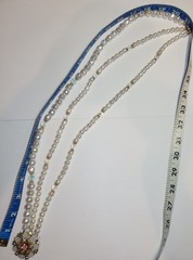 Rare Vintage Signed Selro Selini Triple Strand Pearl AB Necklace & Earrings-READ