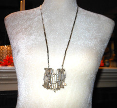 VTG REY URBAN Aage FAUSING DENMARK MODERN NECKLACE 925 STERLING SILVER 99g
