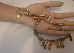 Estate RLM STUDIO Robert Lee Morris Sterling 925 Copper Brass Dangle Necklace