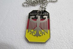 Germany/Deutschland Necklace with Silver Chain