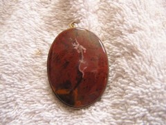 Vintage Brown Natural Stone Pendant